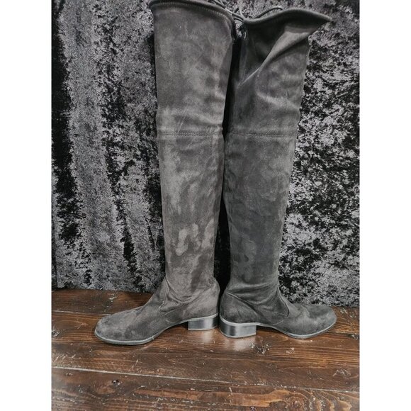 NEW Charles by Charles David Gammon Black Microsuede OTK Boots/Sz. 7.5M - Picture 2 of 8